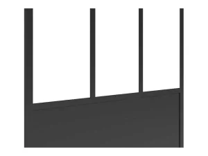 Fashion Douchewand Voor Inloopdouche Matzwart Industriele Stijl 100 X 200 Cm Urbanik Douchewand
