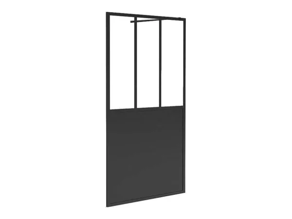Fashion Douchewand Voor Inloopdouche Matzwart Industriele Stijl 100 X 200 Cm Urbanik Douchewand