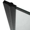 Shop Draaibaar Badscherm Mat Zwart Werkplaats-Look - 80 X 140 Cm - Dolana Badscherm