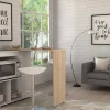 Cheap Draaibaar Barmeubel Saturne - Wit En Eiken Barmeubel