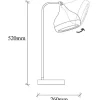Sale Draaibare Bureaulamp Van Metaal Yildo - D17 X H52 Cm - Zwart En Koperkleurig Lamp
