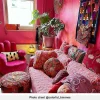 Cheap Draaibare Fauteuil Hand Catchy Van Fluweel - Fuchsia Handstoel