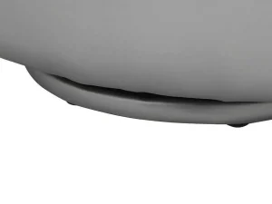 Outlet Draaiende Fauteuil Catchy Van Kunstleer - Zilverkleurig Handstoel