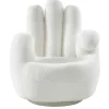 Shop Draaiende Fauteuil Van Imitatiebont Catchy - Wit Handstoel