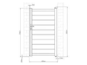 Shop Draaihekje Van Aluminium - Antraciet - L100Xh176 Cm - Primo Hekjes & Poorten