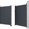 Online Draaipoort Van Aluminium Antraciet - L305 X 166 Cm - Nazario Hekjes & Poorten