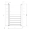 Best Sale Draaipoort Van Aluminium Antraciet - L103 X 166 Cm - Nazario Hekjes & Poorten