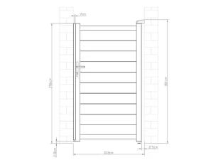 Cheap Draaipoort Van Aluminium Antraciet - L103 X 181 Cm - Nazario Hekjes & Poorten
