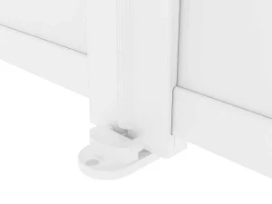 Best Draaipoort Van Aluminium L305 X H181 Cm Wit - Nazario Hekjes & Poorten