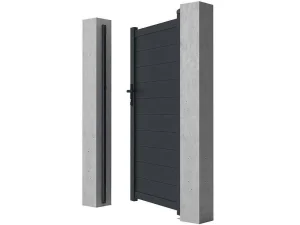 Cheap Draaipoort Van Aluminium Antraciet - L103 X 181 Cm - Nazario Hekjes & Poorten