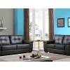 Discount Driezits- En Tweezitsbank Van Leer Hazel - Bruin Bankstel 3+2