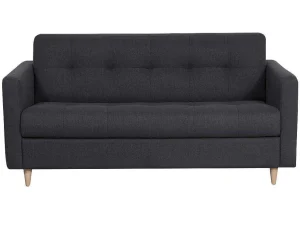 Hot Driezits Express Bedbank Van Stof Ganoa - Antraciet Slaapbank Met Matras