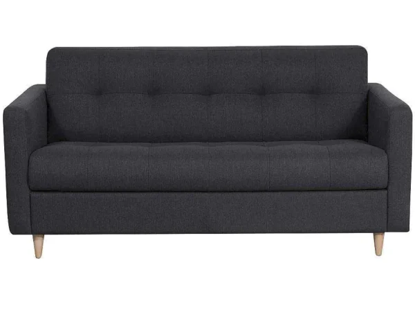 Hot Driezits Express Bedbank Van Stof Ganoa - Antraciet Slaapbank Met Matras