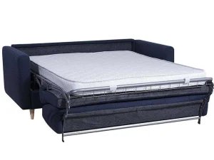Hot Driezits Express Bedbank Van Stof Ganoa - Antraciet Slaapbank Met Matras