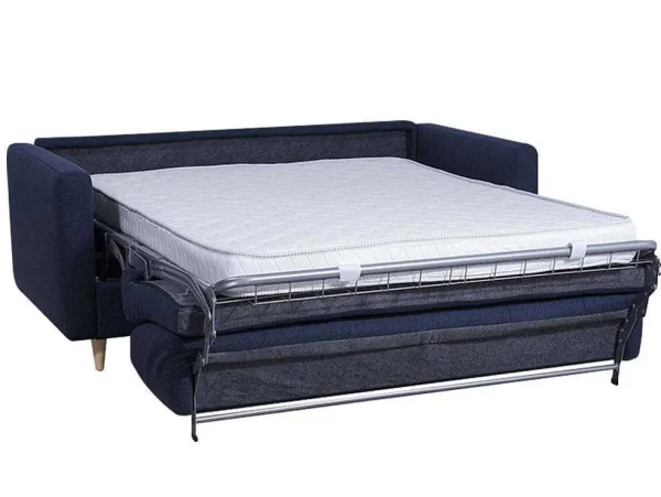 Hot Driezits Express Bedbank Van Stof Ganoa - Antraciet Slaapbank Met Matras