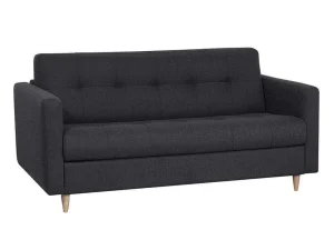 Hot Driezits Express Bedbank Van Stof Ganoa - Antraciet Slaapbank Met Matras