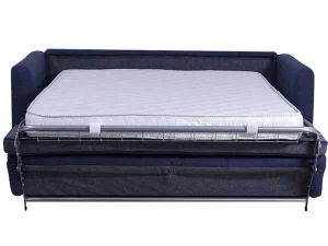 Hot Driezits Express Bedbank Van Stof Ganoa - Antraciet Slaapbank Met Matras