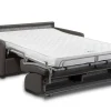 Fashion Driezits Express-Bedbank Van Kunstleer Calife - Grijs - Slaapafmeting 140 Cm Speciale Modellen Zitbanken & Fauteuils