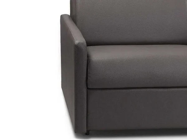 Fashion Driezits Express-Bedbank Van Kunstleer Calife - Grijs - Slaapafmeting 140 Cm Speciale Modellen Zitbanken & Fauteuils