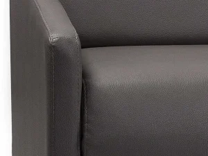 Fashion Driezits Express-Bedbank Van Kunstleer Calife - Grijs - Slaapafmeting 140 Cm Speciale Modellen Zitbanken & Fauteuils
