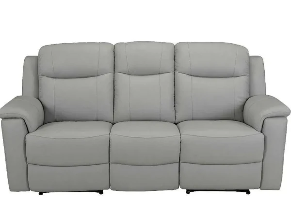 Hot Driezits Relaxbank Evasion Van Leer - Licht Grijs Relaxbanken Met Manuele Relaxfunctie