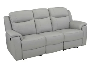 Hot Driezits Relaxbank Evasion Van Leer - Licht Grijs Relaxbanken Met Manuele Relaxfunctie