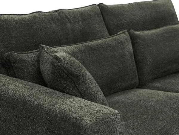 Flash Sale Driezitsbank In Grijze Teddy Stof - Mondovi Speciale Modellen Zitbanken & Fauteuils