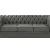 Fashion Driezitsbank Van Buffelleer Chesterfield - Grijs Chesterfield Zitbank