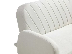 Outlet Driezitsslaapbank Van Cremekleurige Stof Venafra Scandinavisch