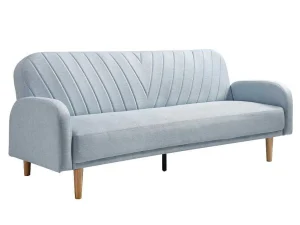 Online Driezitsslaapbank Van Lichtblauwe Stof Venafra Scandinavisch