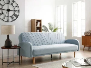 Online Driezitsslaapbank Van Lichtblauwe Stof Venafra Scandinavisch