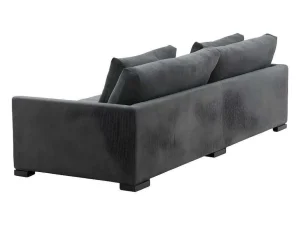 Best Sale Durham Bank 3 Persoons Fluweel Donkergrijs. Modulair