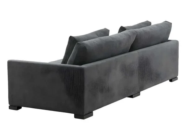 Best Sale Durham Bank 3 Persoons Fluweel Donkergrijs. Modulair