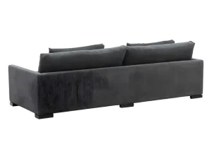 Best Sale Durham Bank 3 Persoons Fluweel Donkergrijs. Modulair