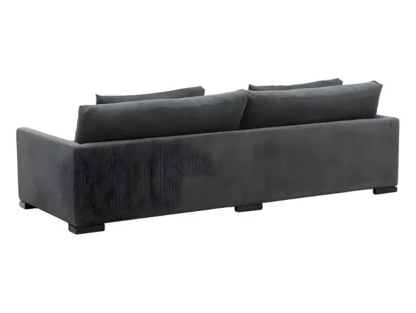Best Sale Durham Bank 3 Persoons Fluweel Donkergrijs. Modulair