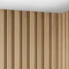 Best 3D-Wandpaneel - 2,83 M - Natuurlijke Houtkleur - Set Van 8 - Flint Wandpaneel