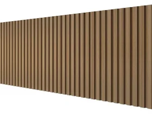 Online 3D-Wandpaneel - 3,71 M - Natuurlijke Houtkleur - Set Van 8 - Tatiana Wandpaneel