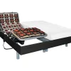 Cheap Elektrisch Bed Bedbodem En Matras Latex-Instap Cassiopee Iii Van - Zwart - Motoren Okin - 2X70X190 Cm Elektrisch Relaxatiebed