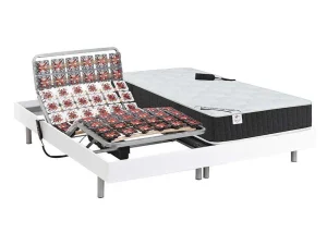 Cheap Elektrisch Relaxbed Met Pocketveren En Vormgeheugenmatras Phanes Van - Okin Motoren - Wit 2 X 80 X 200 Cm Elektrisch Relaxatiebed
