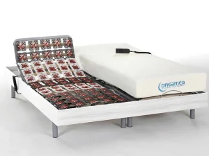 Cheap Elektrische Bedbodem En Matras Met Vormgeheugen Hesiode Iii Van - Motoren Okin - Wit - 2 X 80 X 200 Cm Elektrisch Relaxatiebed