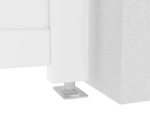 Cheap Elektrische Draaipoort Van Aluminium L397 X H181 Cm Wit - Nazario Hekjes & Poorten