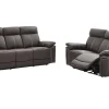 Cheap Elektrische Drie- & Tweezits Relaxbank Van Leer Isiris - Bruin Bankstel 3+2
