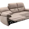 Sale Elektrische Driezits Relaxbank Van Stof - Taupe - Dolene Elektrische Relaxbanken