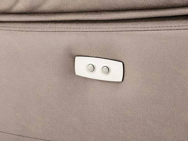 Sale Elektrische Driezits Relaxbank Van Stof - Taupe - Dolene Elektrische Relaxbanken