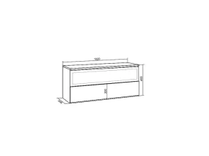 Outlet Elektrische Haard Led , 102X45X35Cm, 1 Opening, 1 Deur, Elektrische Haard, Hangend, Eiken/Zwart Haard
