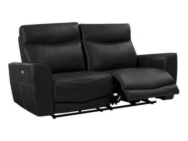 Shop Elektrische Relax-Driezitsbank Van Zwart Vaarsleer Damon 2En 3-Zitsbank