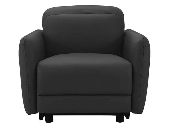 Cheap Elektrische Relaxfauteuil Cleophee Van Hoogwaardig Leer - Zwart Relaxfauteuil