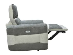 Store Elektrische Relaxfauteuil In Donkergrijze Stof Orietto Relaxfauteuil