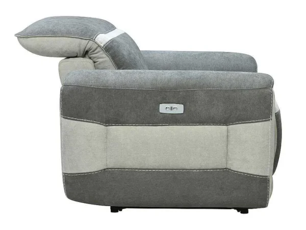 Store Elektrische Relaxfauteuil In Donkergrijze Stof Orietto Relaxfauteuil