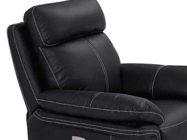 Shop Elektrische Relaxstoel Van Leer Isiris - Zwart Relaxfauteuil